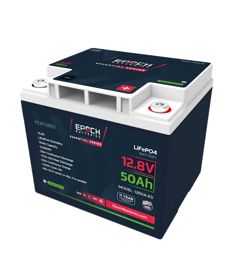12V Epoch Bluetooth LiFePO4 Battery