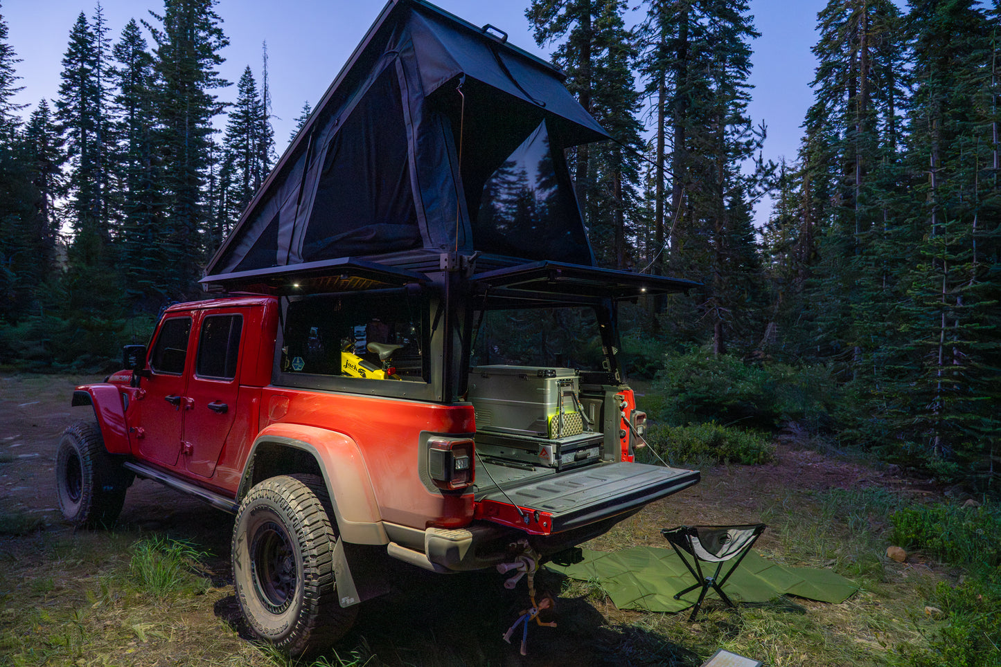 Electric Locking Truck Top Camper