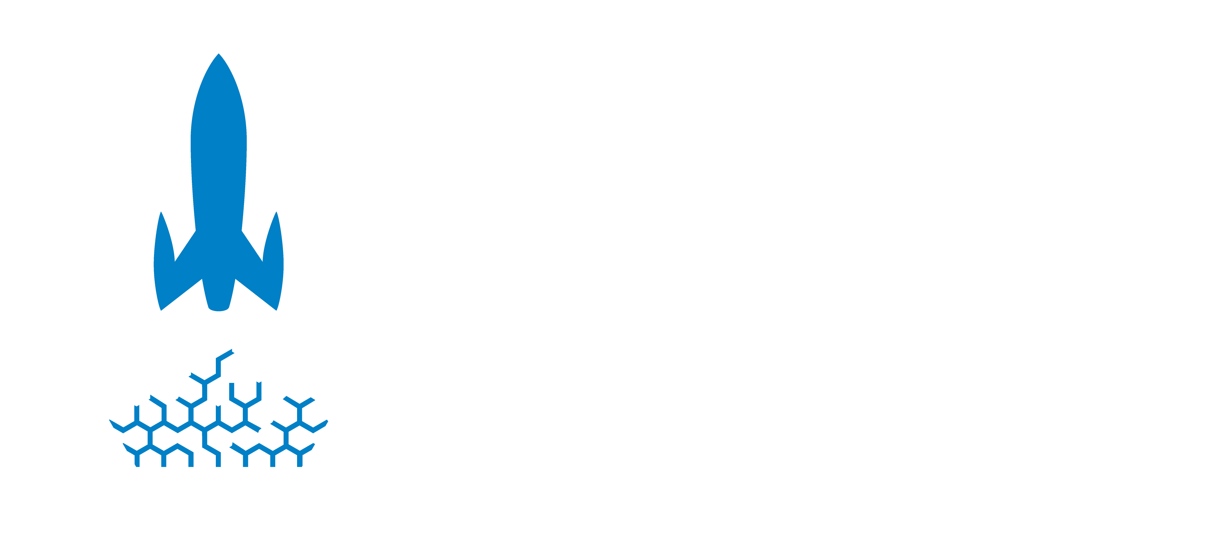 Explore elevated logo white